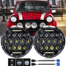 Pair 7" Inch Round LED