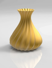 Custom 3D Printed Spiral  Vase