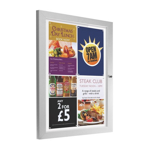 Slimlok outdoor notice board - slimlok,