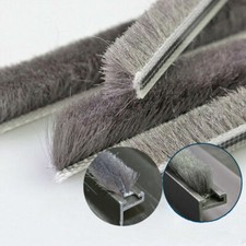 10M Hairy Seal Brush Pile Window Sliding Door Weather Strip Draught Excluder NEW