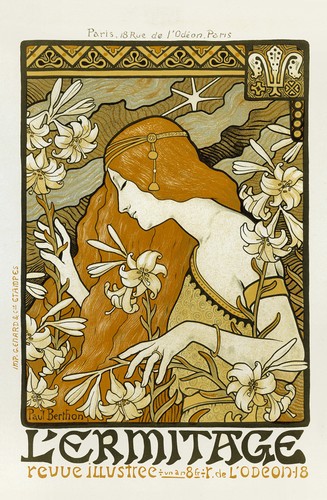 Vintage french art nouveau - art,
