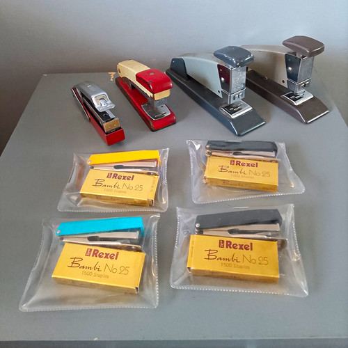 Vintage ofrex rexel staplers - rexel,