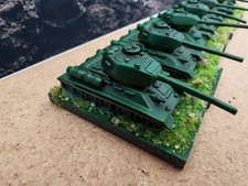 10mm WW2 Russian T-34 tanks x
