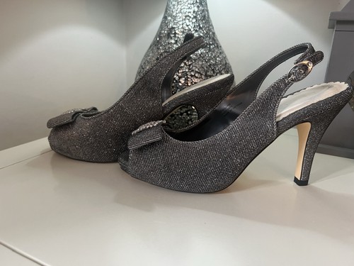 Debut silver metallic diamante - silver,