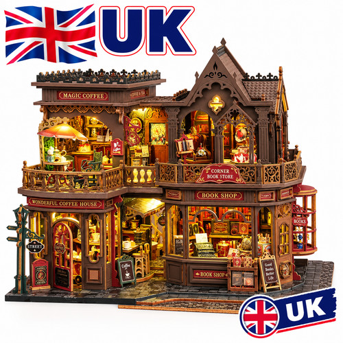 Diy wooden miniature dollhouse - wooden,