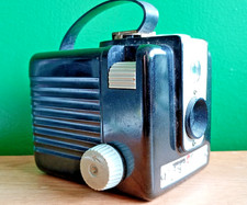 Preowned Vintage Brownie Hawkeye Bakelite Black Box Camera - USA Kodak 620 Film
