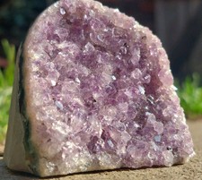 X1 Beautiful Amethyst Druzy Geode Freeform 166.2g 6cm x 5cm 