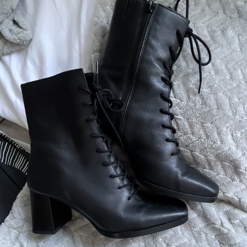 Woman leather s boots - leather, m&s