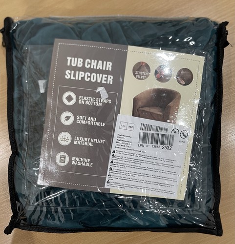 Stretch velvet tub chair - velvet,