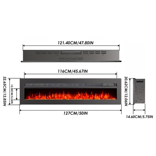 60inch led fireplace - 40/50/60inch,