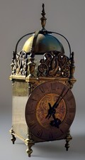 Large Antique London Striking Lantern clock In Beautiful Condition