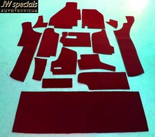 Carpet Equipment for Ferrari 328 Gtb GTS Year 1975-85 Dklrot Velvet