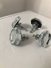 SET OF 4 CRYSTAL DOOR KNOBS
