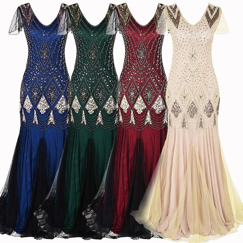 Deluxe womens dress 1920s - womens,