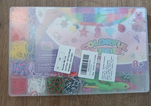 Colourful loom bands bracelet - colourful,