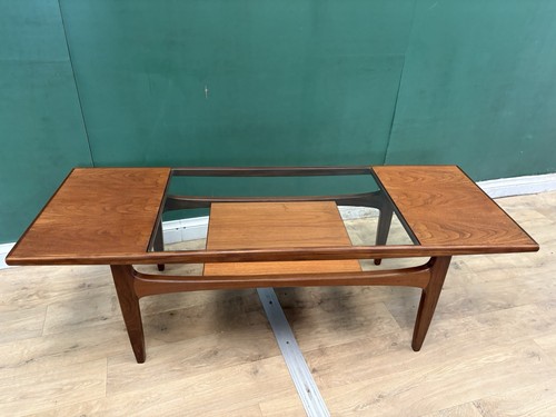 Mid century teak glass top - mid,