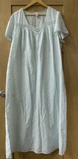 Classic Vintage Style Broderie Cotton Night Dress/nightie Size-L New