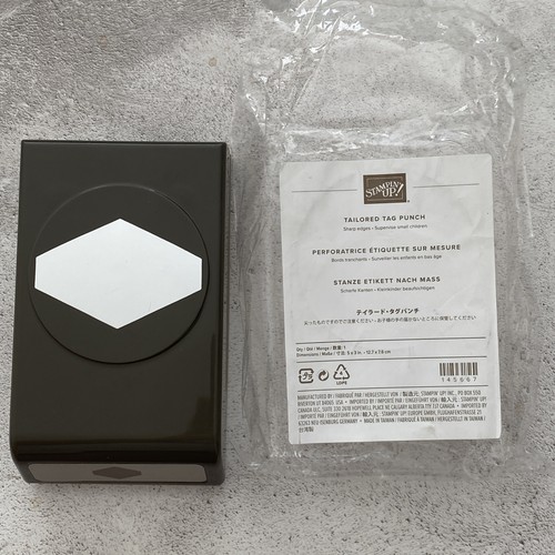 Stampin tailored tag punch - tailored,