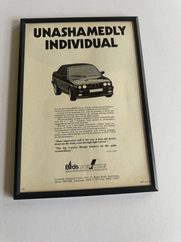 Framed hartge e30 bmw - framed,