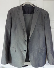 Next Mens Grey Suit - 42R Slim