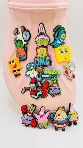 Spongebob charms fits crocs - spongebob,