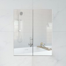 2 Door White Bathroom Cabinet