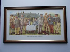 PRINTS BY JEDD LARGE SIZE FRAMED - THE CLUBHOUSE - NINE UNDER PAR