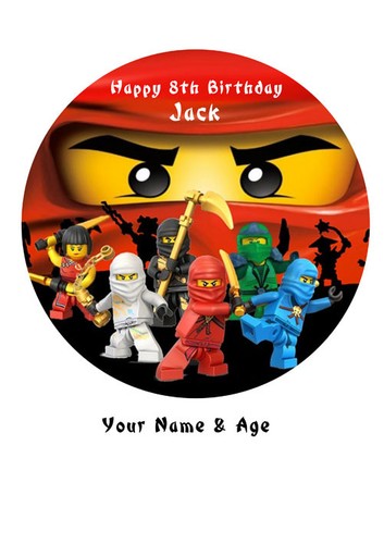 Ninjago birthday cake edible - birthday,