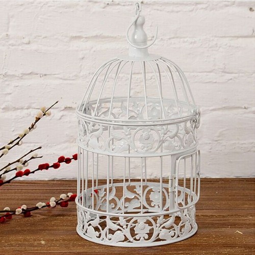 White round large decorative - white,