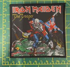 IRON MAIDEN THE TROOPER WOVEN SEW ON PACKED PATCH OFFICIALLY LICENSED