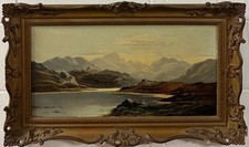 Charles Leslie : Mountainous Landscape With Figures And Sheep , Oil On Canvas