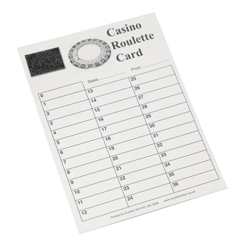 Casino roulette cards - cards, -36