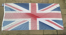 3.5yd Union Jack Flag XX Large Vintage 320cms x 160cms hand made, Classic #7