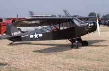 Kodachrome Slide G-BBLH Piper J3C-65 Cub USAF Biggin Hill 1988 (B12)