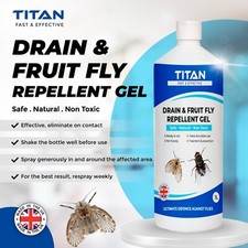 1L - Fruit Fly Drain Sewer Flies Repellent Gel Natural Eliminate Gnats Treatment