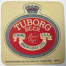 TUBORG BEER Coaster, MAT w/