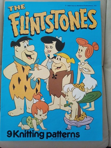 Vintage intarsia flintstones - vintage,