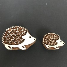 Hedgehog Wooden Fabric