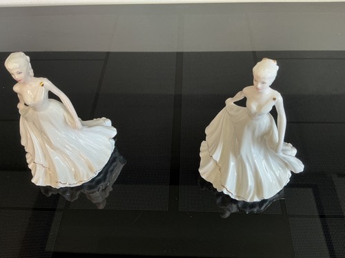 Coalport bone china figurines - bone,