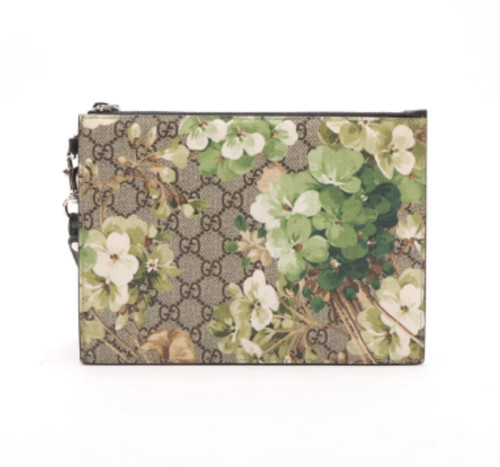 Gucci blooms supreme clutch - gucci, gg