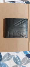 Gents black faux leather  Union Flag Jack credit card cash ID wallet BNWOT  ?