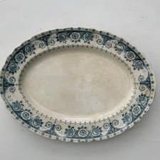 Antique Large Oval Meat Plate