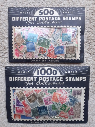 Vintage stamp packets - stamp, x2