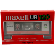 MAXELL UR 120 Minutes Ferric Type I Blank Audio Cassette Tape (1985) New  Sealed