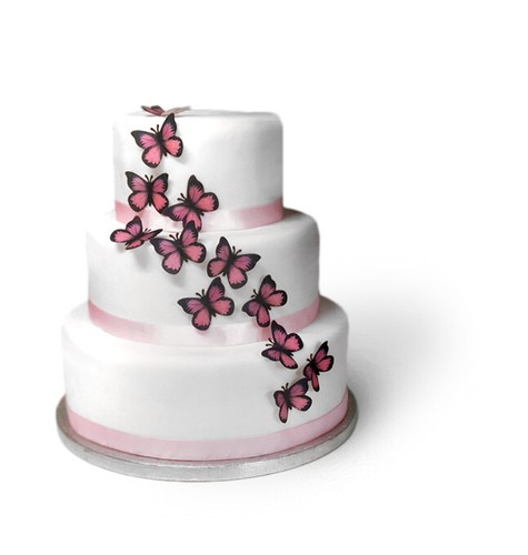 Cake toppers black pink - cake,