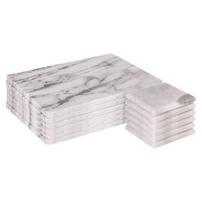 12pc Marble Placemats & Square