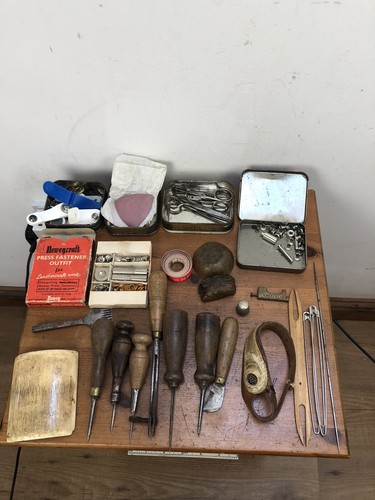 Vintage leatherworking tools - leatherworking,