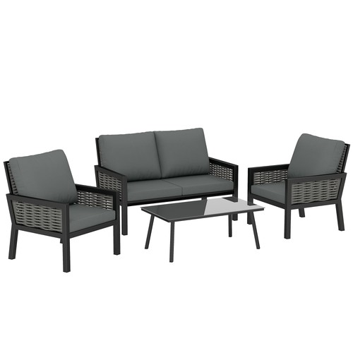 Outsunny piece rattan garden - 4-piece,