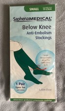 Saphena Medical Green Below Knee Anti-Embolism Stockings Size Small - BNIP
