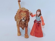 Aslan And Lucy Pevensie Action Figures Narnia Prince Caspian 2007 Jakks Pacific 